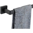 Black Towel Bar, Rounded Edges 20.41 Inch Towel Rack, 304 Stainless ...
