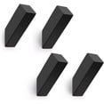 thumbnail image 1 of Black Towel Hooks Wall Mounted, SUS 304 Stainless Steel Towel & Robe Hooks, Modern Heavy Duty Wall Hooks Waterproof for Bathroom and Outdoor, Matte Black (4-Pack), 1 of 4