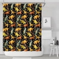 thumbnail image 1 of Black Toy Like Dinosaurs Pattern Shower Curtain 72"x84" ,Bathroom Decorative Shower Curtains Set with 12 Hooks,Modern Waterproof Washable Shower Curtain, 1 of 6