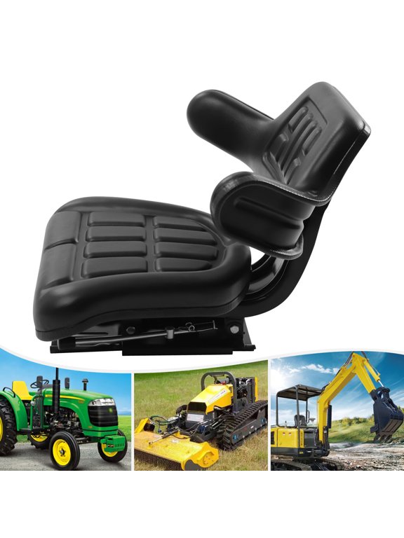 Black Tractor Excavator Seat For Ford 2000, 2600, 2610 3000 4000 3600 4600 3910