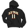 thumbnail image 1 of Black Trae Young Hawks Ice Trae Hooded Sweatshirt ADULT, 1 of 1