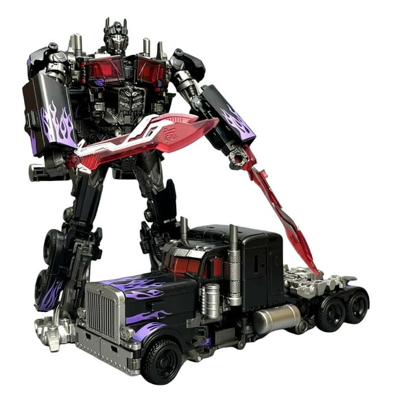 Black Transforming Truck Robot Accessory - Compatible with Commander Action Figures