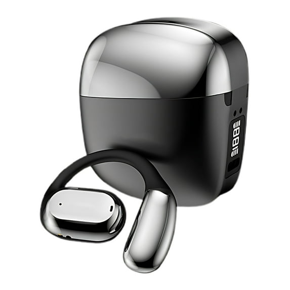 Black Translator Earbuds Wireless Bluetooth Open Ear Ai Real Time Translation 75 Plus Languages Black For Android Ios Devices Travel Business