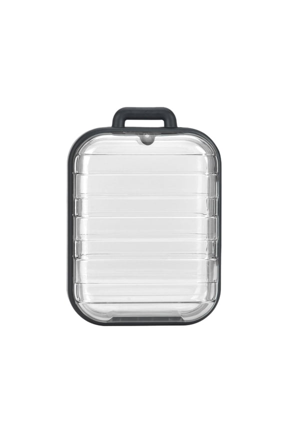 Black Transparent Hanging Storage Case With Magnetic Closure For Collectibles Keepsakes Small Treasures Portable Display Box