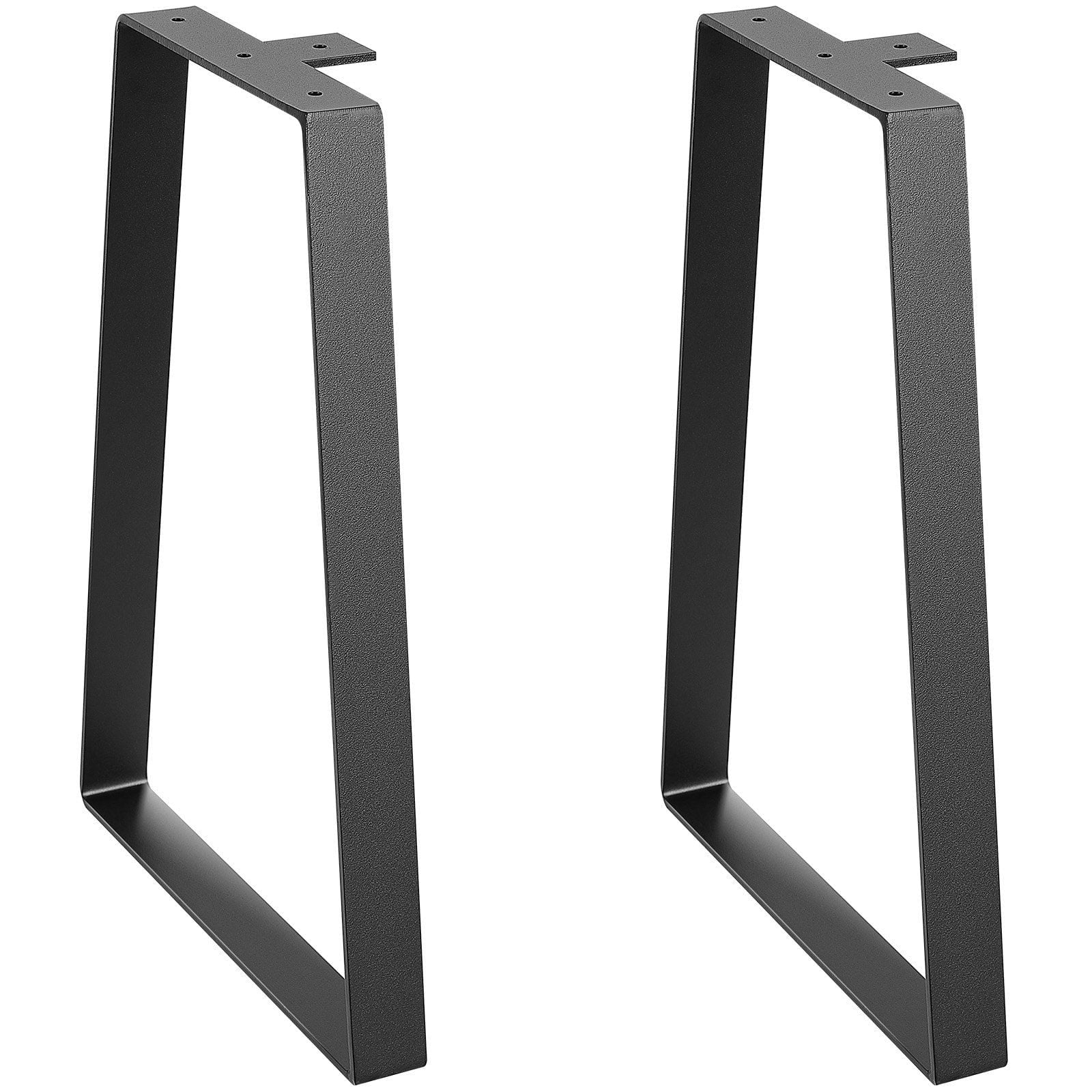 Black Trapezoid Table Legs 16 Inch, Heavy Duty Metal Legs for DIY Desk ...