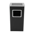 thumbnail image 1 of Black Trash Can, Commercial Garbage Can with Lid, Outdoor Indoor Industrial Stainless Steel Waste Container with Removable Inner Bucket, Large Capacity Modern Metal Trash Receptacle, 1 of 18