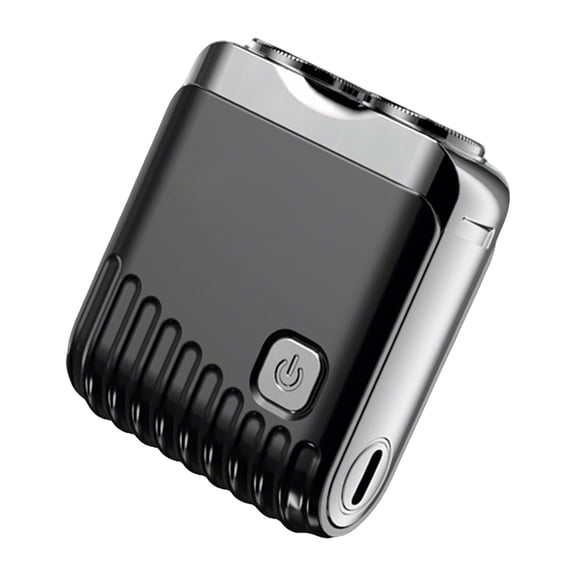 Black Travel Rechargeable Beard Trimmer With Dual Head For Men
