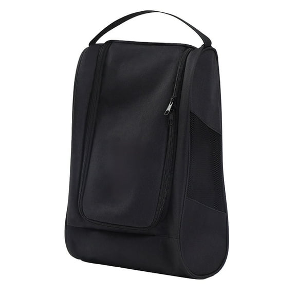 Black Travel Shoe Storage Bag Oxford Cloth Large Capacity Breathable Portable Shoe Organizer For Basketball Shoes High Heels 23X12X33 Inches 0.26 Lb