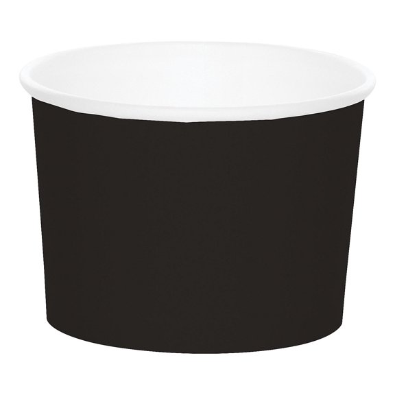 Black Treat Cups - Party Supplies - 8 Pieces
