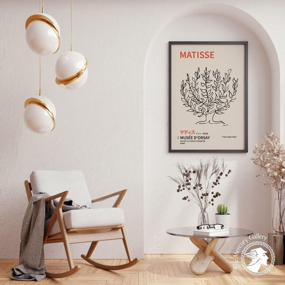 Black Tree Print Minimalist Botanical Wall Art
