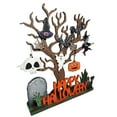 Black Tree Village LArtificial Pumpkin Tree Home Tabletop Holiday