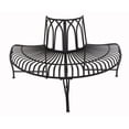 thumbnail image 1 of Black Tree Wrap Garden Bench Semi-Circle, 1 of 4