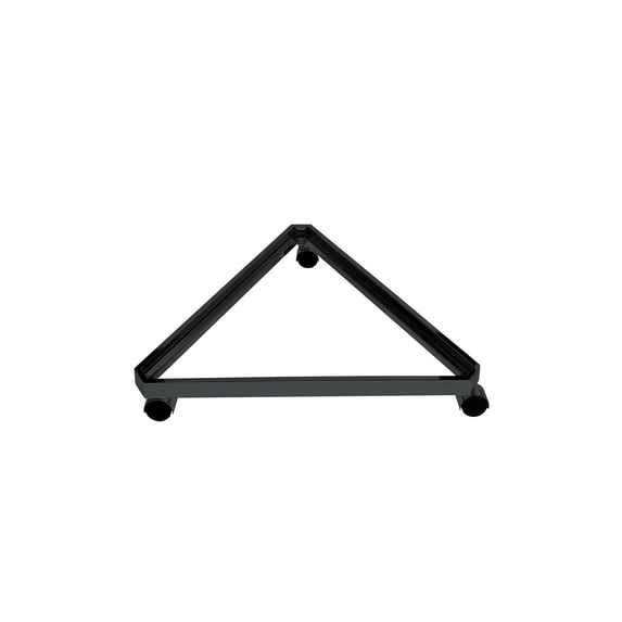 Black Triangle Grid Base with Casters (Use with existing 3” on Center Wire Grid Panels )