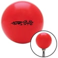 thumbnail image 1 of Black Tribal Sign & Racing Flags Red Shift Knob with M16 x 1.5 Insert Shifter Auto, 1 of 1