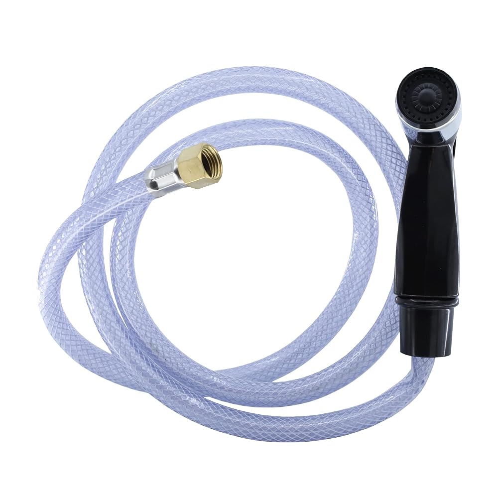 Black TriggerAction Kitchen Faucet Spray Hose & Head Assembly