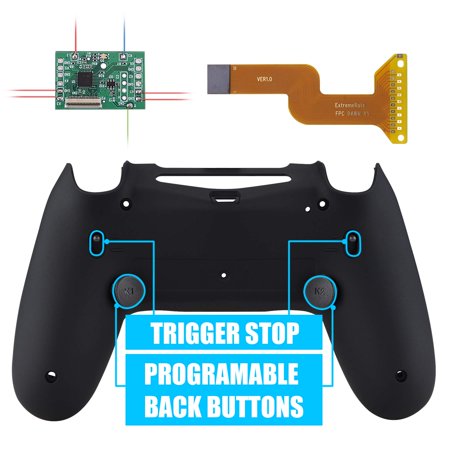 Black Trigger Stop Upgrade Board & Back Shell & Back Buttons & Trigger Lock for ps4 Controller