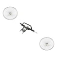 thumbnail image 1 of Black Trike Conversion Kit for 24 inch Bicycle. Comes with Two Chrome 24 inch Hollow-Hub Steel Wheel 144 Spoke. Tricycle, Trike, three-wheel bike conversion kit, 1 of 3