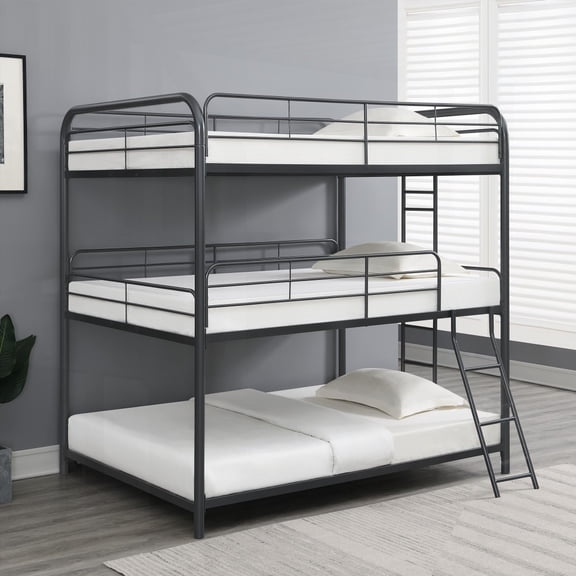FULL Size Metal High-Rise Bed Frame No Box Spring Black for Bedroom