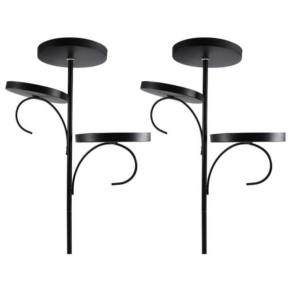 Black Triple Christmas Tree Decorative Candlestick Indoor Bedroom Tableware Kitchen