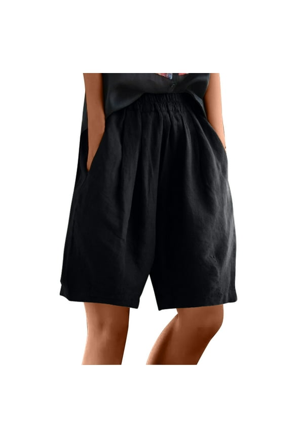 Black Trousers Pants for Women Fall Summer Faux Gauze Linen Loose Fit Formal Date Night Evening Gowns Lounge High Waisted Trousers Pants Ladies 2026 Clothing Trendy XL