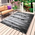 thumbnail image 1 of Black Truck Abstract Outdoor Rug for Patio/Deck/Porch, Non-Slip Large Area Rug 4 x 6 Ft, Autumn Trees Forest Retro Indoor Outdoor Rugs Washable Area Rugs, Reversible Camping Rug Carpet Runner, 1 of 8