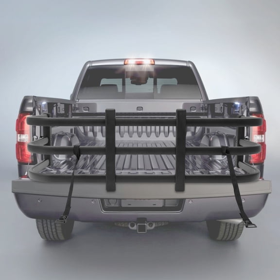 Black Truck Bed Extender For Ladders, Lumber, Kayaks And Gear