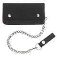 thumbnail image 1 of Black Trucker / Biker Wallet with Chain and Snap Belt Loop, 1 of 1
