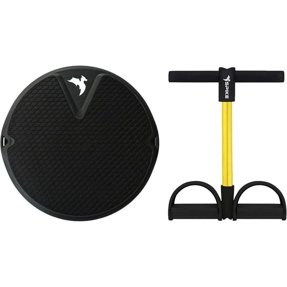 Black Tummy Trimmer - Leg & Ab Exercise - Full Body Workout for Men and Women || Spike Tummy Trimmer + Spike Tummy Twister