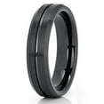 thumbnail image 1 of Silly Kings Jewelry Black Tungsten 6mm - Wedding Band - Black Tungsten Ring - Black Ring (11.5), 1 of 3