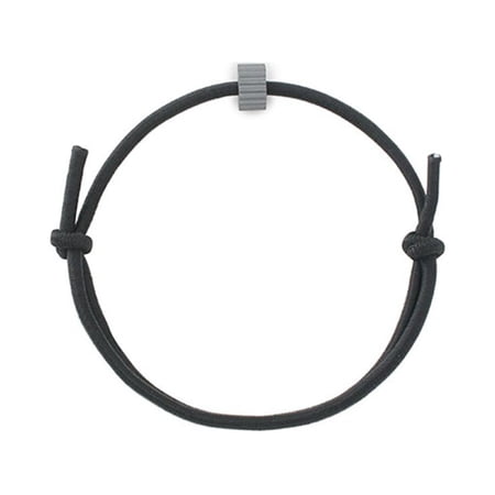 Black Tungsten Carbide Bead Safety Emergency Car Window Breaker Wristbands Escape Bracelet Escape Wrist Strap Self Rescue Tool B
