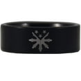 thumbnail image 1 of Black Tungsten Filipino Stars and Sun Ring, 1 of 3