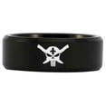 thumbnail image 1 of Black Tungsten French Hunter Cross Knife Ring, 1 of 3