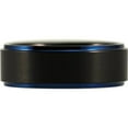 thumbnail image 1 of Black Tungsten Matte Center Blue Steps Ring, 1 of 5