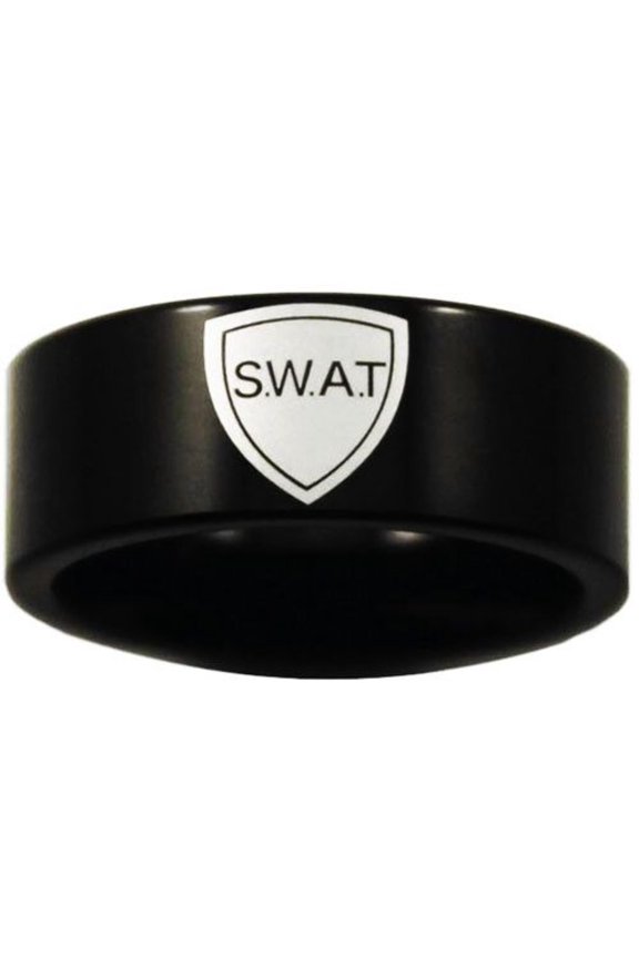 Black Tungsten SWAT Ring