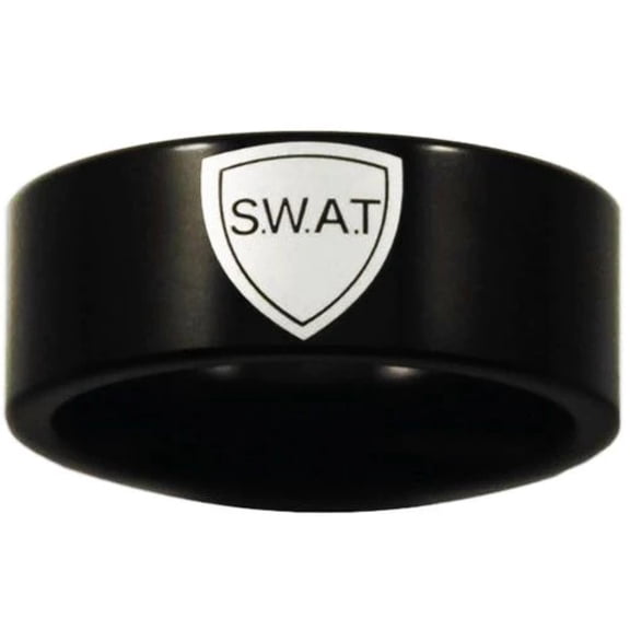 Black Tungsten SWAT Ring