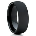 thumbnail image 1 of Black Tungsten Wedding Ring,Matte Finished Ring,Black Wedding Ring,Tungsten Wedding Ring,Engagement Ring,Dome, 1 of 4