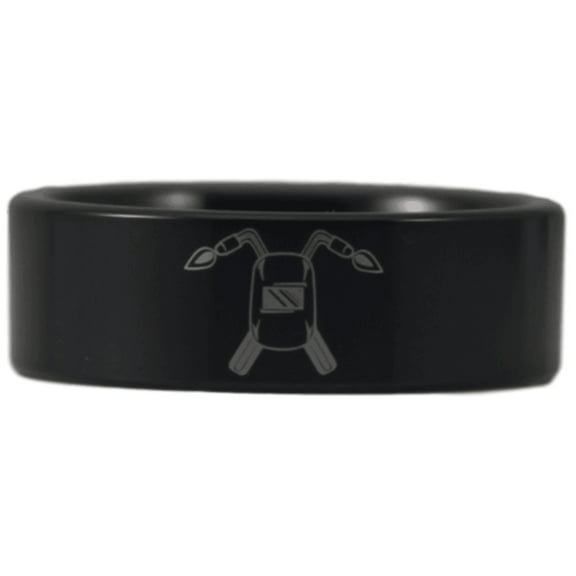 Black Tungsten Welder Ring