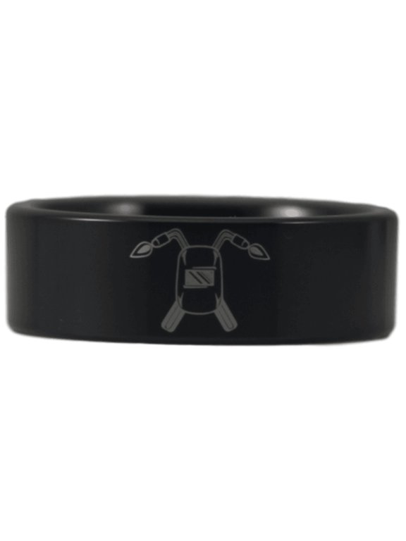 Black Tungsten Welder Ring