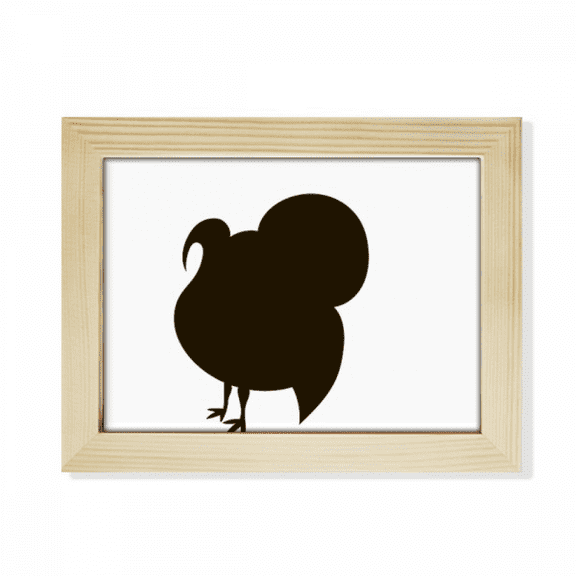 Black Turkey Animal Portrayal Desktop Photo Frame Picture Art Decoration Painting 6x8 inch
