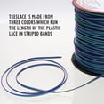 thumbnail image 1 of Rexlace Flat Plastic Lacing – Boondoggle String, Black/ Turq/ Purple, 0.092" W, 0.035” Thick, 100 Yd, 1 of 6