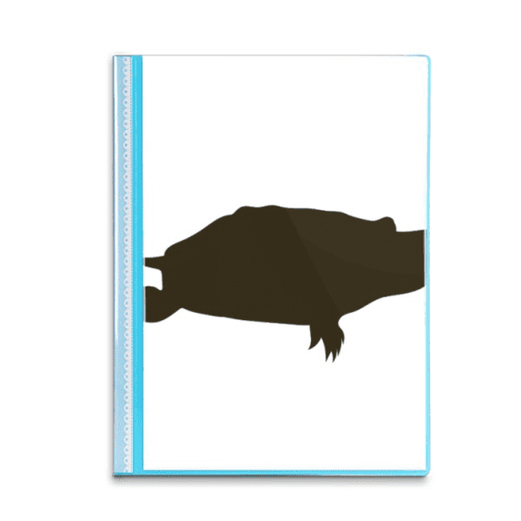 Black Turtle Animal Portrayal Book Sheet Protectors Portfolio Binder Folder