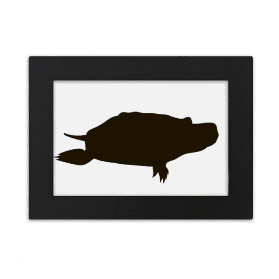 Black Turtle Animal Portrayal Desktop Photo Frame Ornaments Picture Art Painting