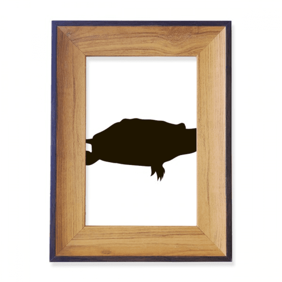 Black Turtle Animal Portrayal Photo Frame Exhibition Display Art Desktop Painting