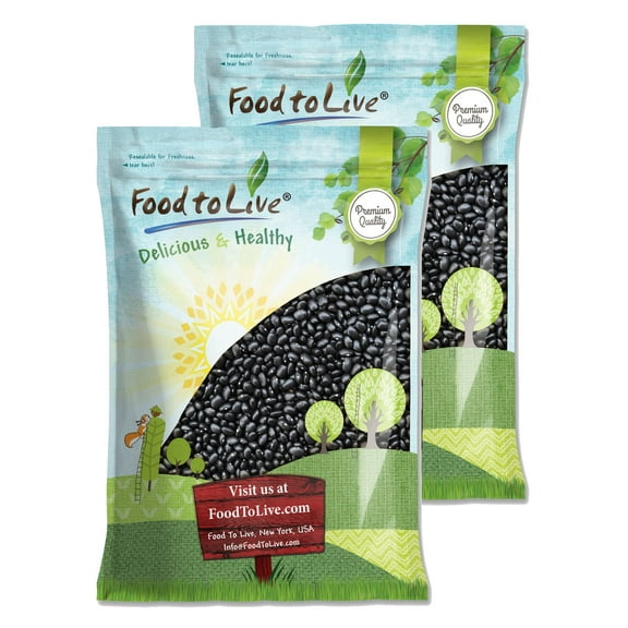 Black Turtle Beans, 25 Pounds Sproutable, Kosher, Raw, Vegan by Food to Live