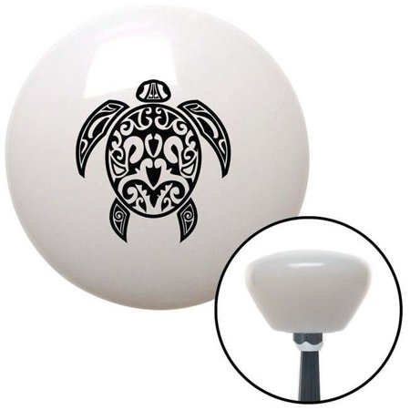 Black Turtle White Retro Shift Knob with M16 x 1.5 Insert Shifter Auto Manual Brody