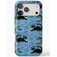 Black Tuxedo Cat, Bee and Wildflower Tough iPhone Case, Dual-Layer ...
