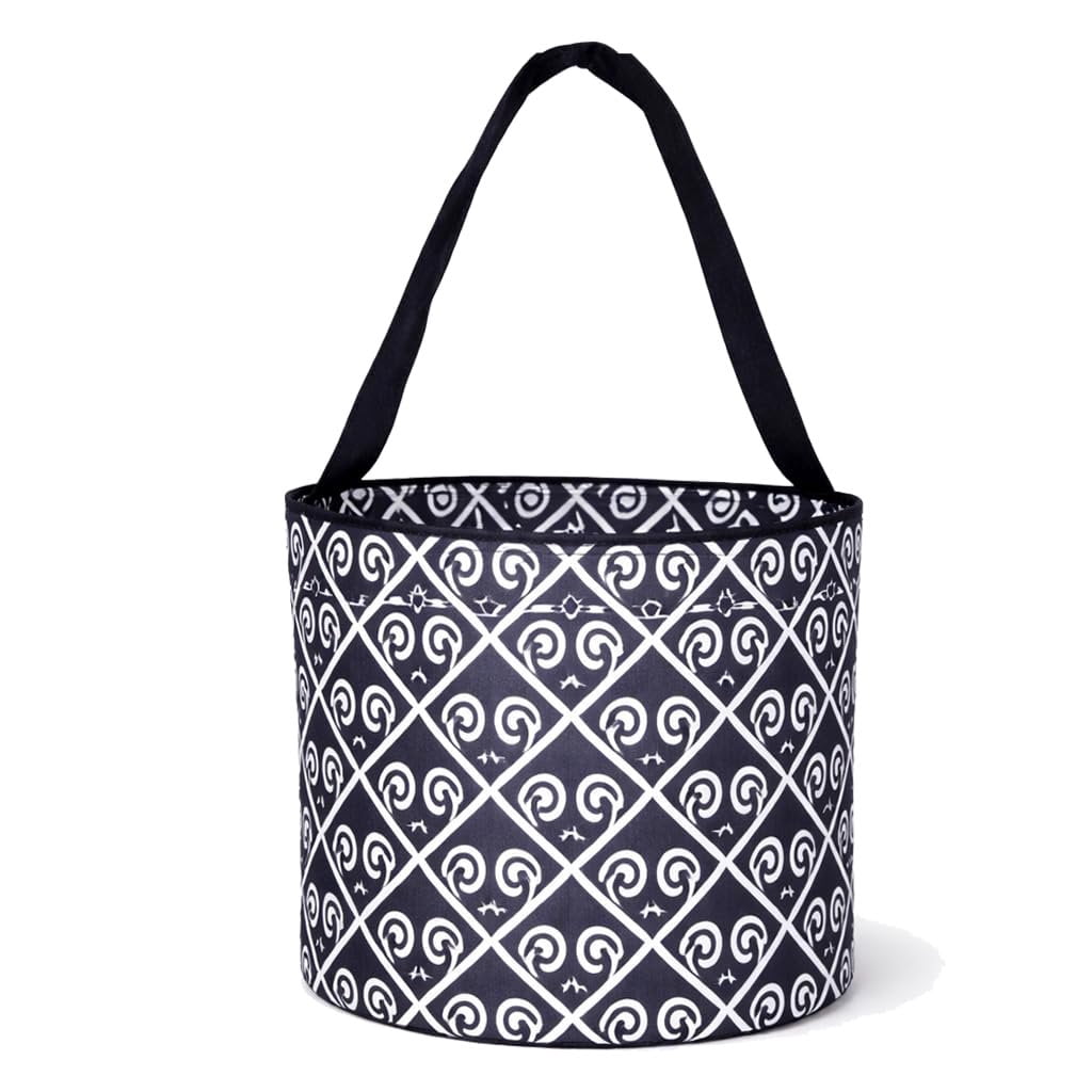 101 BEACH Fun Print Easter Basket Bucket Tote Bag Polyester Canvas ...