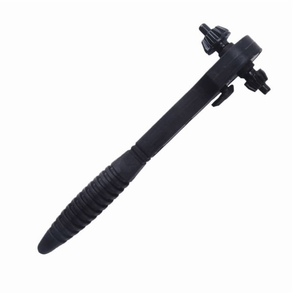 Black Two-in-One Dual-Head Ratchet Wrench - Versatile Socket Tool for Mechanics and DIY Enthusiasts