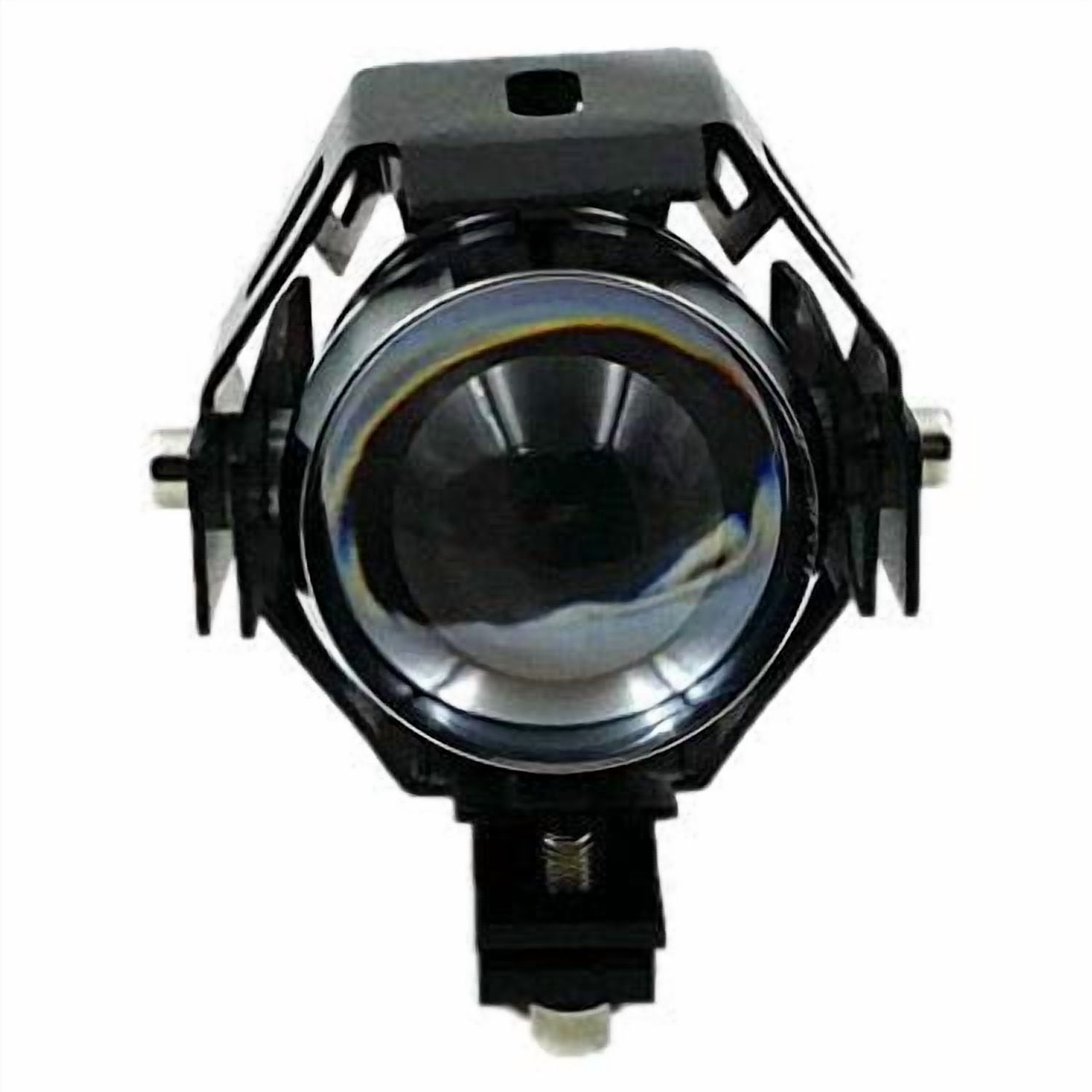 Black U5 LED Spot Work Driving Fog Light for harley Honda Kawasaki Suzuki Yamaha Cruiser