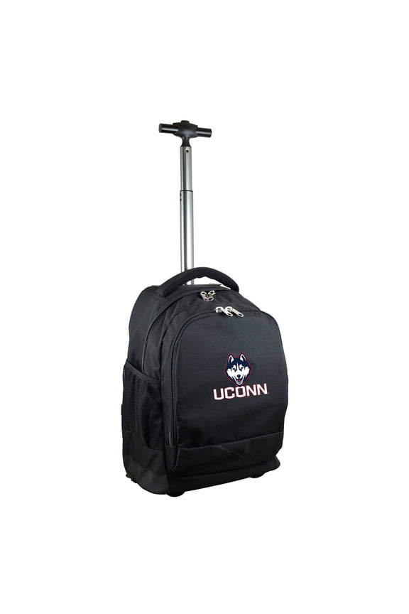 Black UConn Huskies 19'' Premium Wheeled Backpack